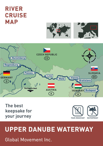 Danube River Cruise Map, Budapest Nuremberg,